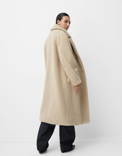 Damen Teddy Mantel | Oversize Winter
