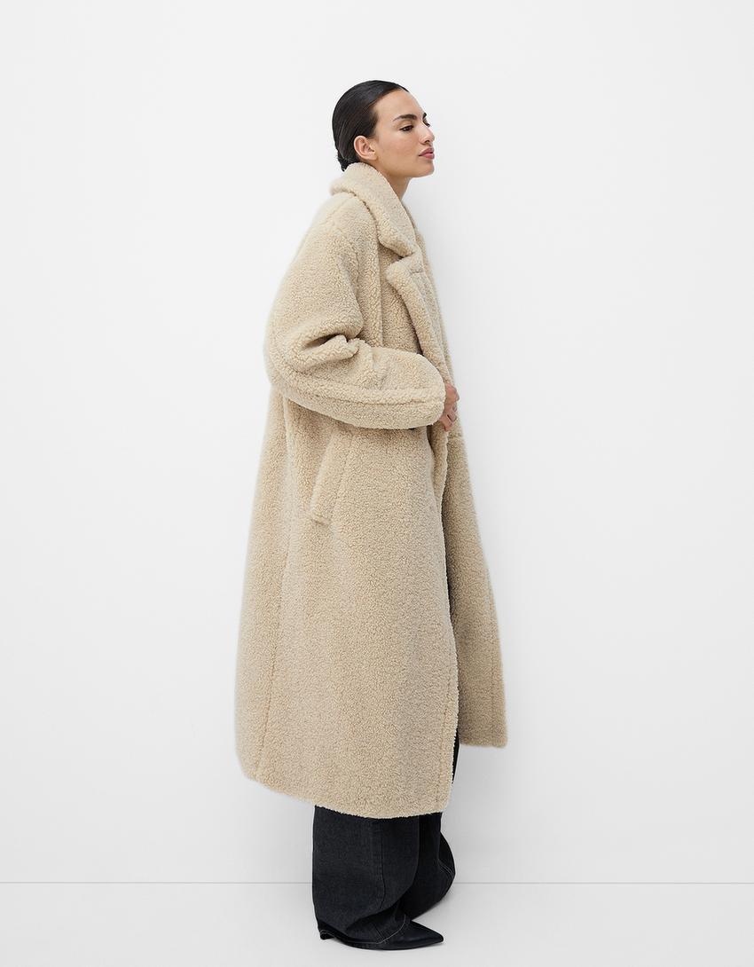 Damen Teddy Mantel | Oversize Winter