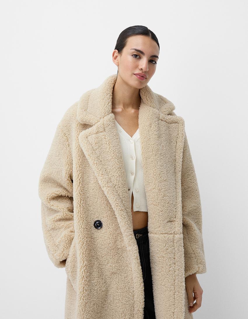Damen Teddy Mantel | Oversize Winter