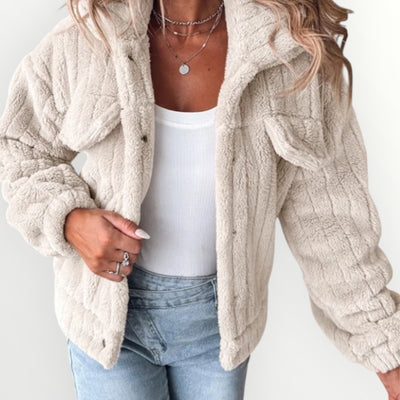 Damen Teddy Mantel | Warm Modisch