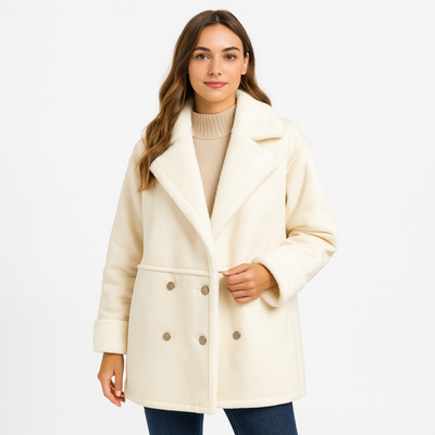 Damen Teddy Mantel | Oversize Warm