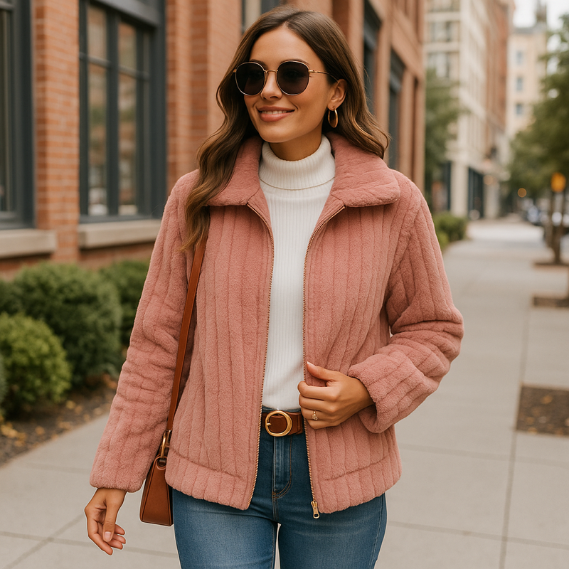 Damen Teddy Mantel | Warm Modern