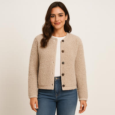Damen Teddy Mantel | Modern Lässig