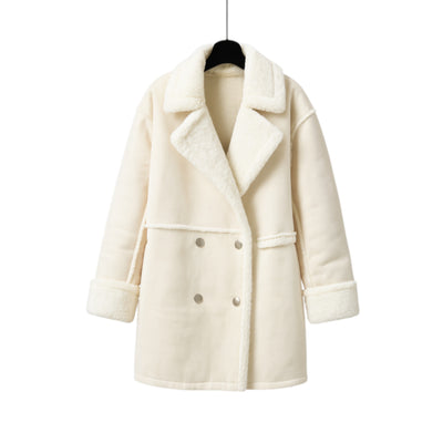 Damen Teddy Mantel | Oversize Warm