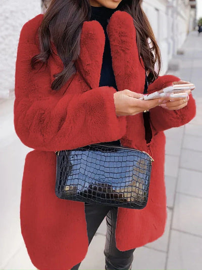 Damen Teddy Mantel | Warm Modern